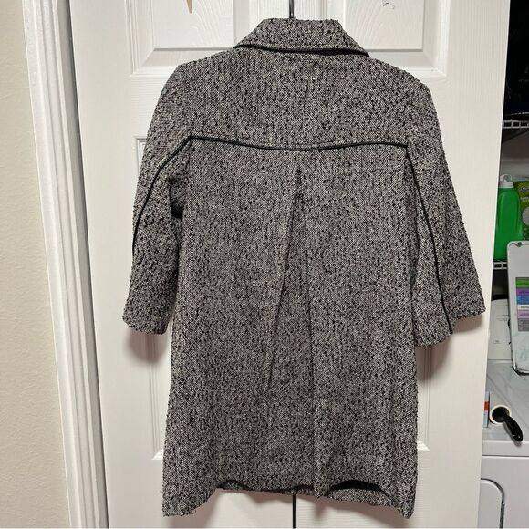 Anthropologie Mac & Jac tweed black and white coat size small - Picture 7 of 7
